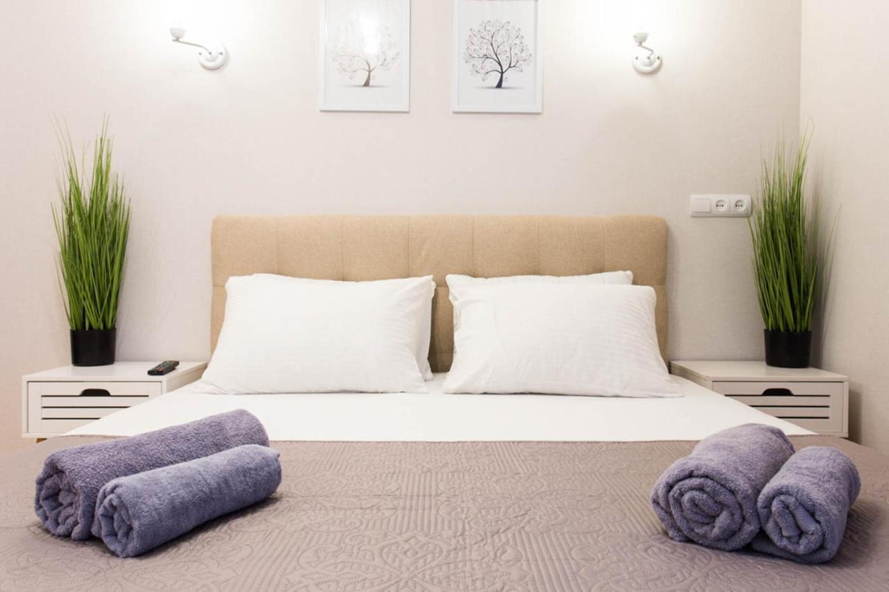 Apartment In The City Center - Gimnasiyna Naberezhna 24A-1 Charkiv Exteriör bild